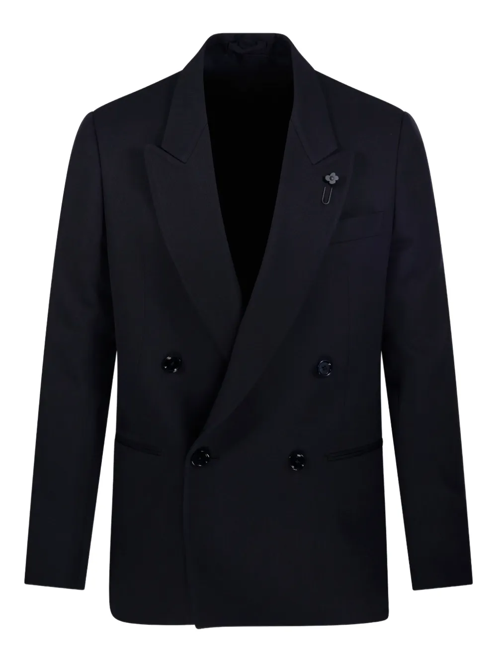 Двубортный блейзер с цветочным декором Lardini, синий
Двубортный блейзер с цветочным декором Lardini, синий