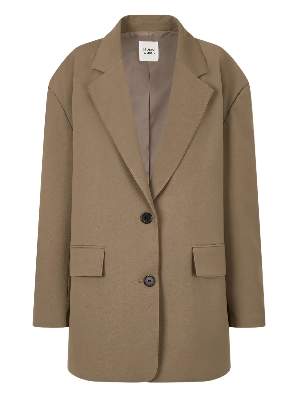 Однобортный свободный блейзер STUDIO TOMBOY, коричневый
Однобортный свободный блейзер STUDIO TOMBOY, коричневый
