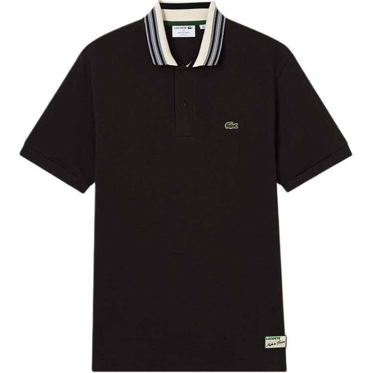 Поло с полосатым воротником LACOSTE, коричневый
Поло с полосатым воротником LACOSTE, коричневый