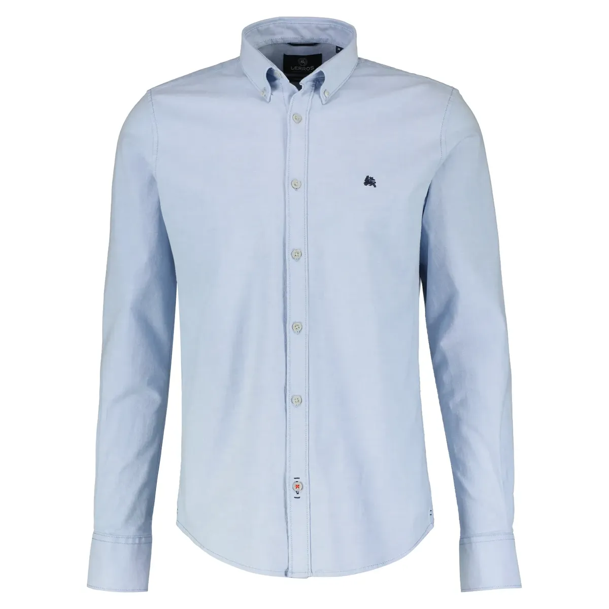 Рубашка LERROS с длинными рукавами и принтом логотипа спереди, голубой
Рубашка LERROS с длинными рукавами и принтом логотипа спереди, голубой