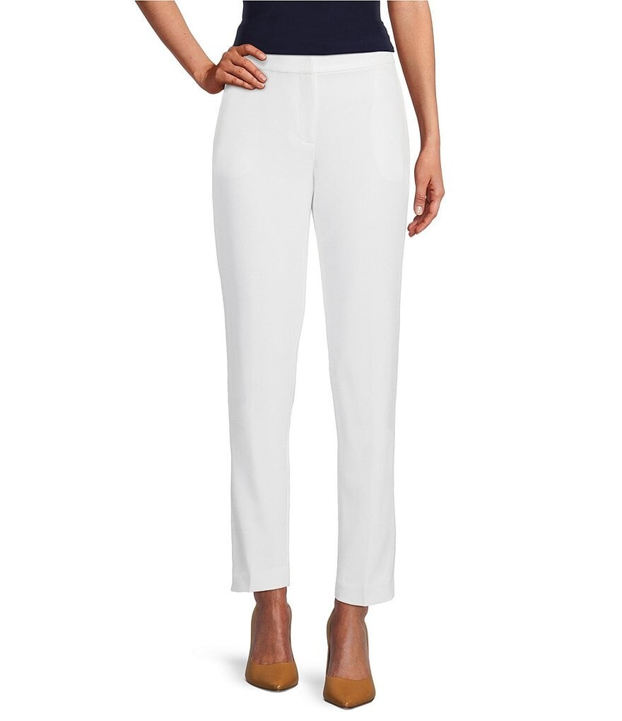 Брюки из эластичного крепа Preston & York Corey до щиколотки, белый 
Брюки из эластичного крепа Preston & York Corey до щиколотки, белый