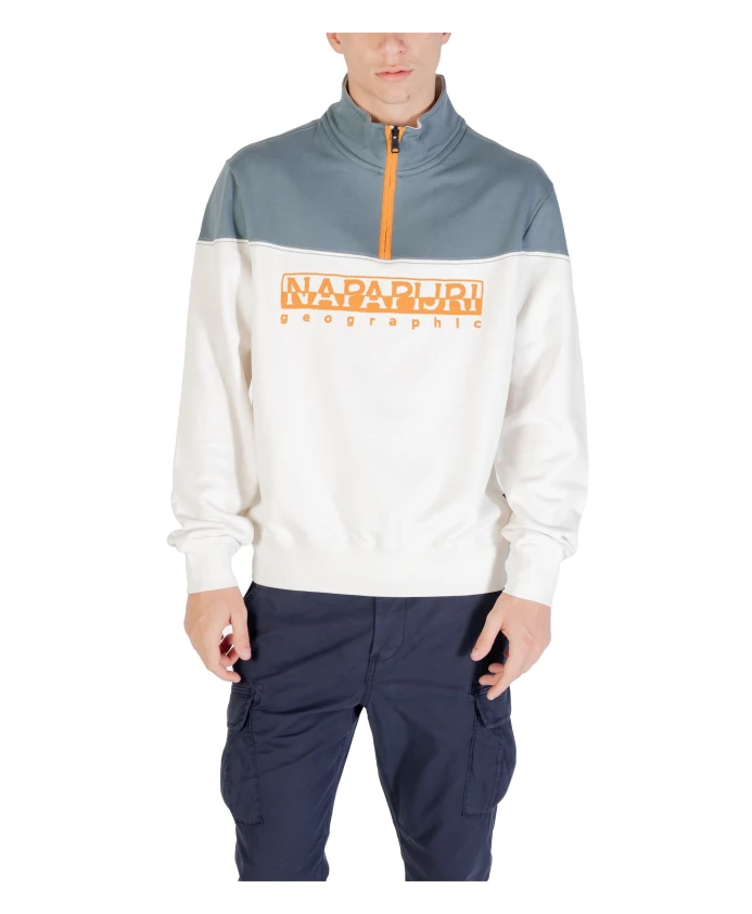 Современный свитер с высоким воротником и застежкой-молнией Napapijri, бежевый
Современный свитер с высоким воротником и застежкой-молнией Napapijri, бежевый