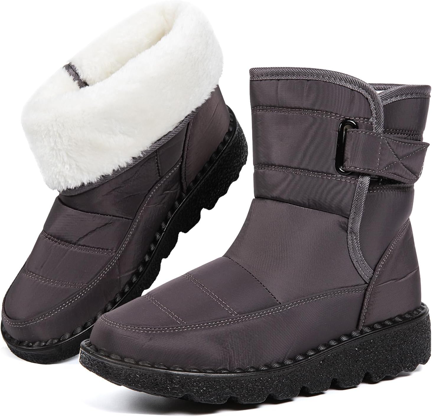 Зимние сапоги, водонепроницаемые, теплые, с плюшевой подкладкой, средней высоты, с нескользящей подошвой для холодной погоды Nxdxqsn, серый
Зимние сапоги, водонепроницаемые, теплые, с плюшевой подкладкой, средней высоты, с нескользящей подошвой для холодной погоды Nxdxqsn, серый