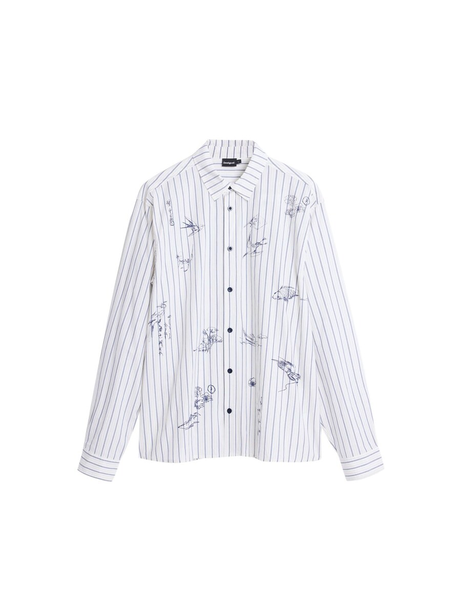 Рубашка на пуговицах классического кроя Desigual, белый
Рубашка на пуговицах классического кроя Desigual, белый