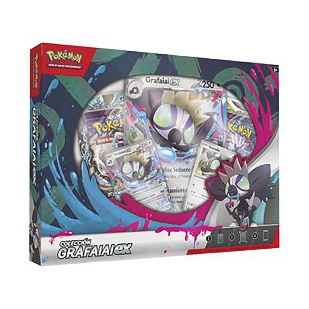 Коллекционные карточки Pokemon Trading Card Game Grafaiai EX Box Trading Card на английском языке, мультиколор
Коллекционные карточки Pokemon Trading Card Game Grafaiai EX Box Trading Card на английском языке, мультиколор