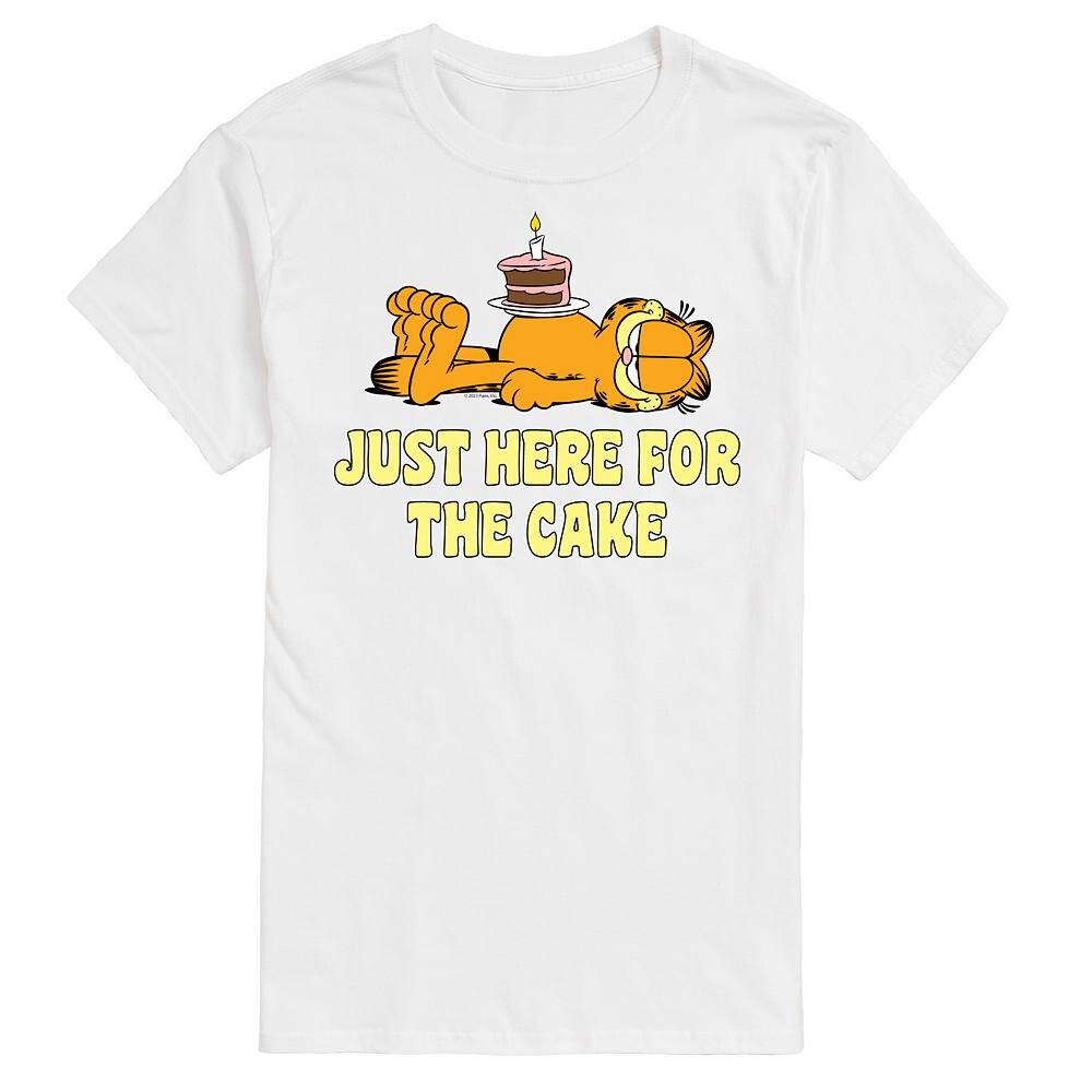 Мужская футболка с рисунком Garfield Just Here For Cake Licensed Character, белый
Мужская футболка с рисунком Garfield Just Here For Cake Licensed Character, белый