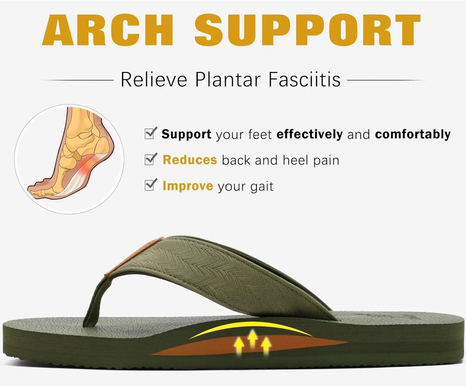 Мужские шлепанцы KuaiLu для йоги из кожзама с поддержкой свода стопы, удобной амортизирующей подошвой, для ходьбы, сандалии-вьетнамки без застежек для дома и улицы, зеленый
Мужские шлепанцы KuaiLu для йоги из кожзама с поддержкой свода стопы, удобной амортизирующей подошвой, для ходьбы, сандалии-вьетнамки без застежек для дома и улицы, зеленый