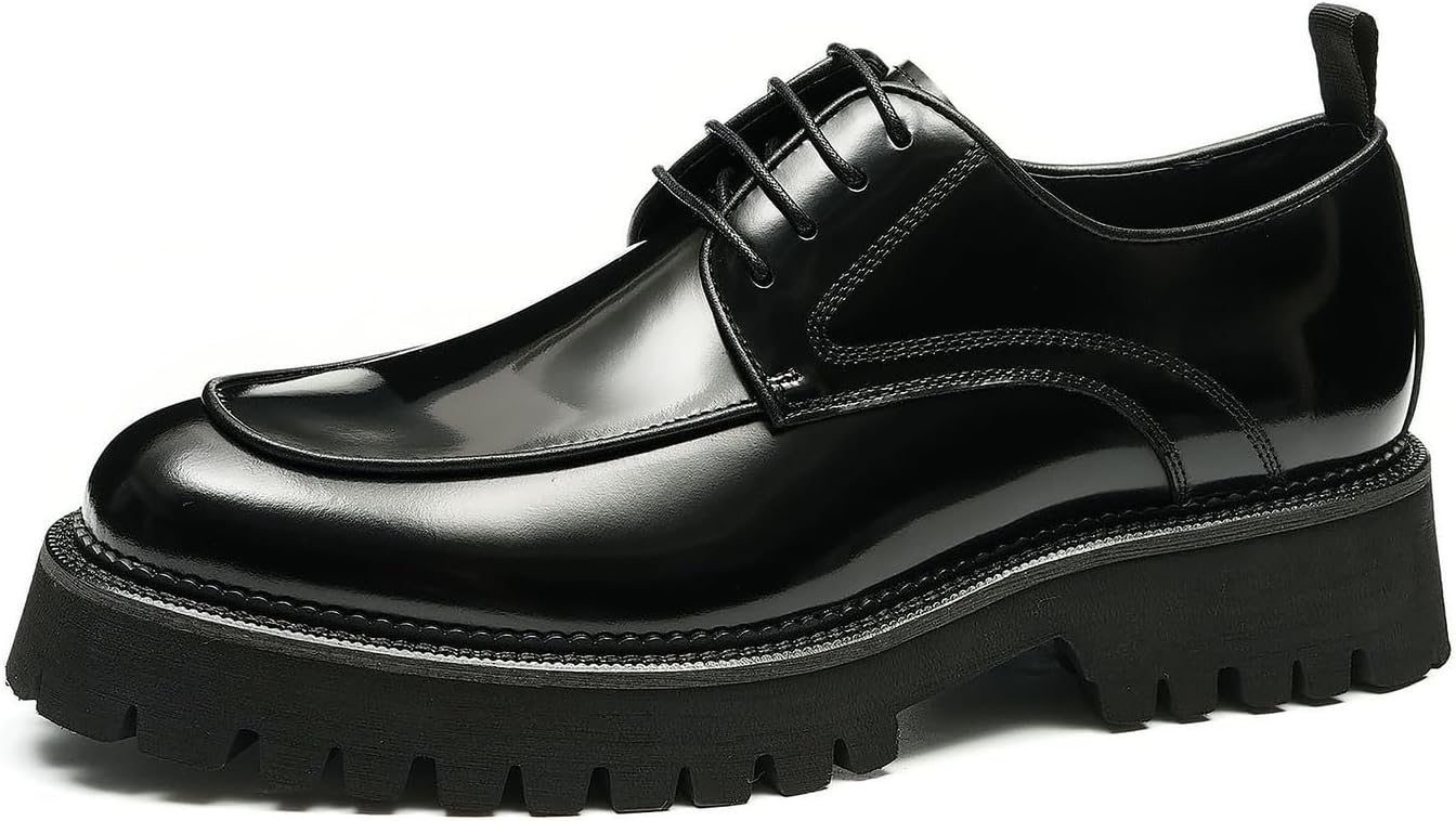 Мужские оксфорды Santimon с отделкой под лаковую кожу, формальные туфли с толстой подошвой типа дерби, удобные для делового, повседневного, свадебного, смокингового и выпускного стиля, черный
Мужские оксфорды Santimon с отделкой под лаковую кожу, формальные туфли с толстой подошвой типа дерби, удобные для делового, повседневного, свадебного, смокингового и выпускного стиля, черный