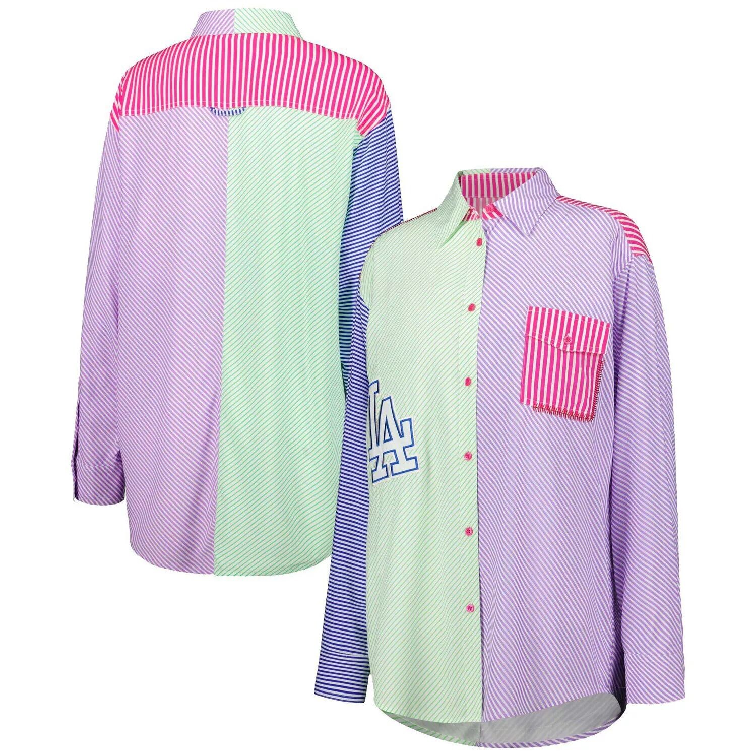 Женская зелено-фиолетовая рубашка на пуговицах Los Angeles Dodgers
Женская зелено-фиолетовая рубашка на пуговицах Los Angeles Dodgers