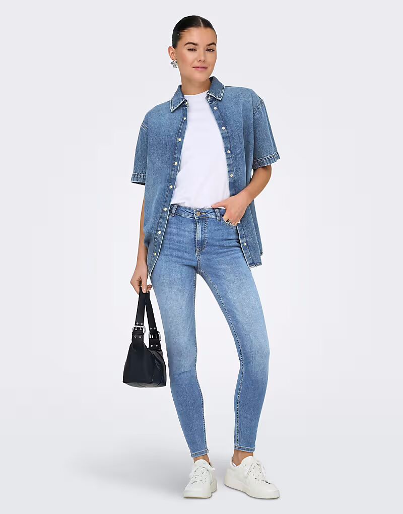 Джинсы JDY Skinny fit из средне-синего денима
Джинсы JDY Skinny fit из средне-синего денима