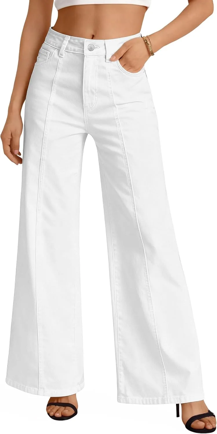 Trendy Queen женские широкие мешковатые джинсы - высокая посадка, расслабленный крой, супермягкий стрейч деним с передним швом
Trendy Queen женские широкие мешковатые джинсы - высокая посадка, расслабленный крой, супермягкий стрейч деним с передним швом