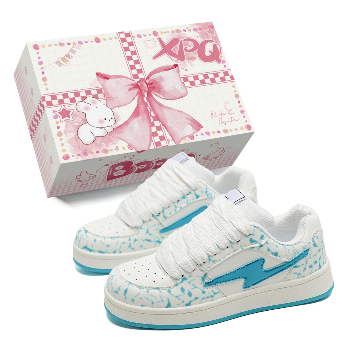 XPQ Износостойкие низкие скейтерские кроссовки унисекс - Брызги чернил синий (с коробкой), цвет Ink Splash Blue (Box Included)
XPQ Износостойкие низкие скейтерские кроссовки унисекс - Брызги чернил синий (с коробкой), цвет Ink Splash Blue (Box Included)