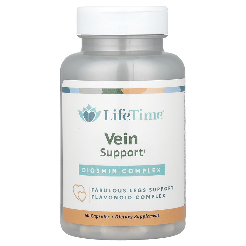 LifeTime Vitamins, комплекс с диосмином, 60 капсул
LifeTime Vitamins, комплекс с диосмином, 60 капсул