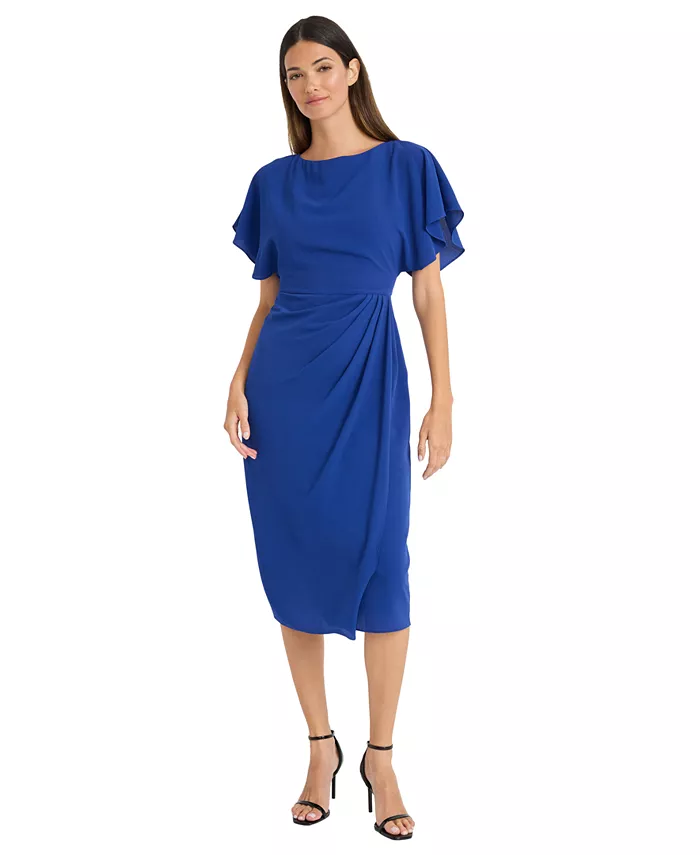 Женское платье с воланами на рукавах и складками по боку Maggy London, синий
Женское платье с воланами на рукавах и складками по боку Maggy London, синий