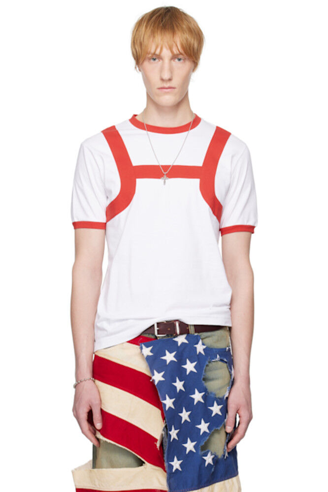 Футболка Twink в бело-красной гамме Marking Distance
Футболка Twink в бело-красной гамме Marking Distance