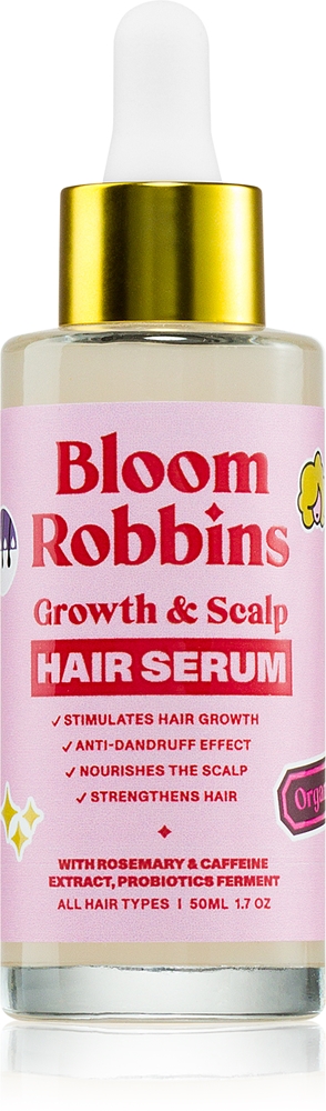 Сыворотка для роста и укрепления волос на голове для всех типов волос Bloom Robbins, 50 мл
Сыворотка для роста и укрепления волос на голове для всех типов волос Bloom Robbins, 50 мл