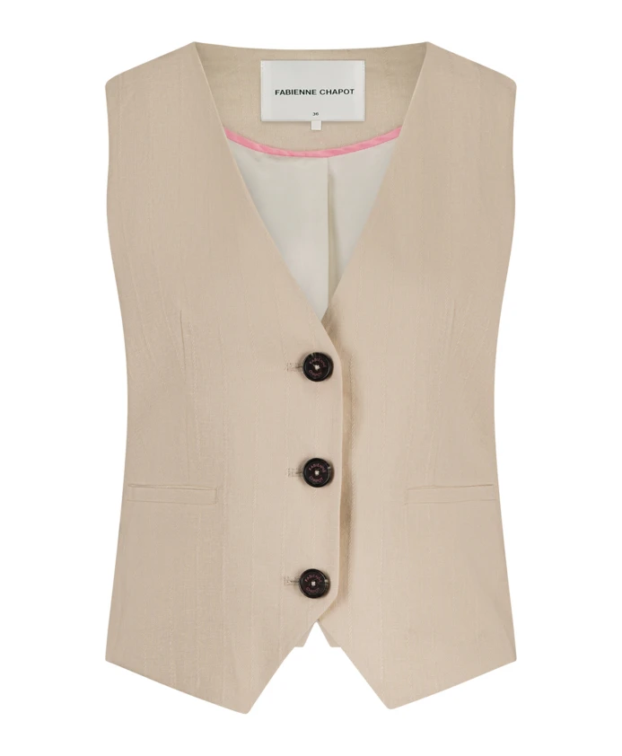 Жилет Джиджи Fabienne Chapot, бежевый
Жилет Джиджи Fabienne Chapot, бежевый