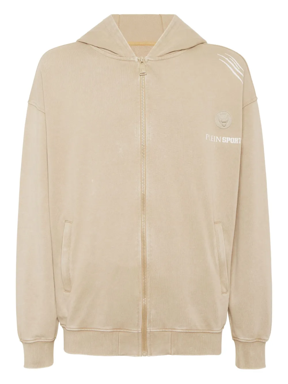 Худи на молнии с графичным принтом Plein Sport, нейтральный
Худи на молнии с графичным принтом Plein Sport, нейтральный