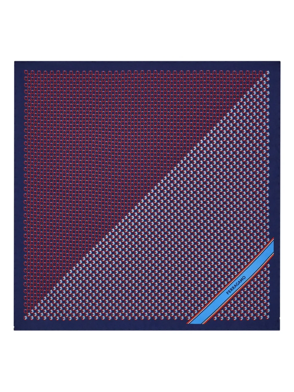 Платок с принтом пегаса и мотивом Gancini Ferragamo, синий
Платок с принтом пегаса и мотивом Gancini Ferragamo, синий