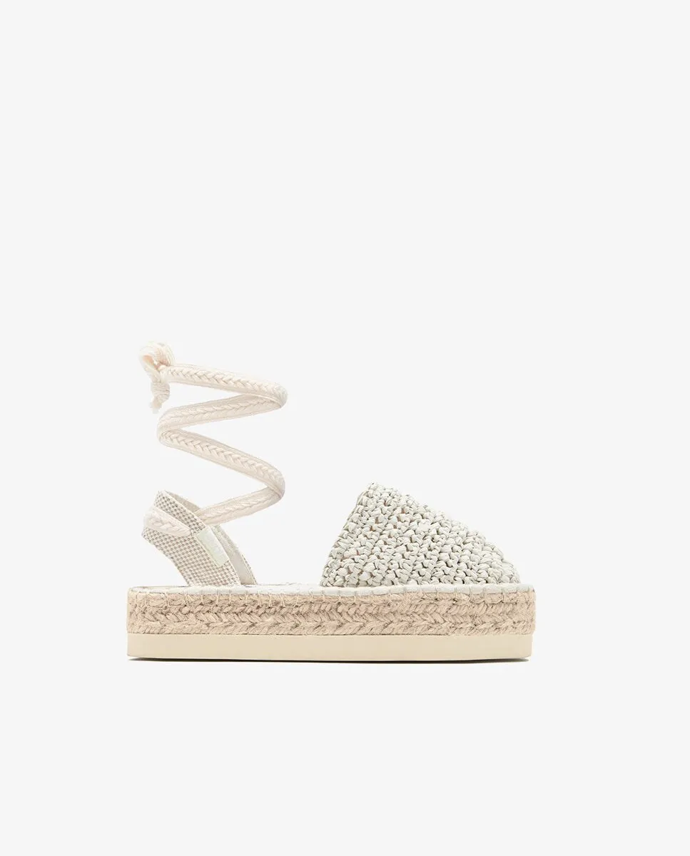 Эспадрильи для девочек на платформе и завязывающимися лентами B&W Conguitos, бежевый
Эспадрильи для девочек на платформе и завязывающимися лентами B&W Conguitos, бежевый