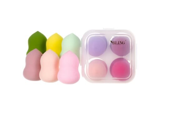 Набор из 4 спонжей для макияжа в футляре, тип II Bling, Beauty Blender Box –
Набор из 4 спонжей для макияжа в футляре, тип II Bling, Beauty Blender Box –