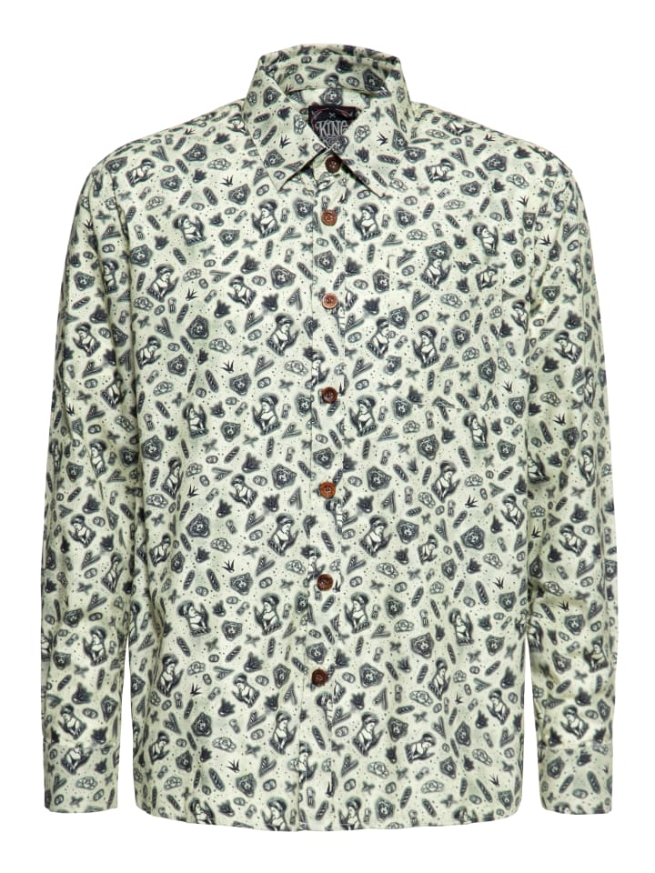 Рубашка с длинными рукавами King Kerosin желтого цвета King Kerosin
Рубашка с длинными рукавами King Kerosin желтого цвета King Kerosin