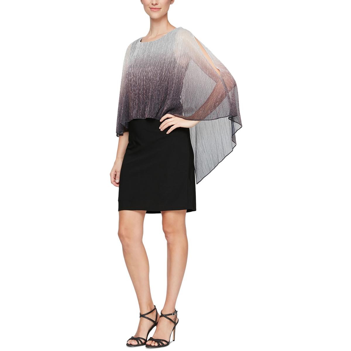 Женское платье-футляр с рукавами-накидкой и мерцающим эффектом SLNY, черный/серебряный
Женское платье-футляр с рукавами-накидкой и мерцающим эффектом SLNY, черный/серебряный