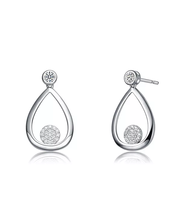 Серьги-Капельки из стерлингового серебра с покрытием из белого золота и прозрачными кубическими цирконами Genevive, white
Серьги-Капельки из стерлингового серебра с покрытием из белого золота и прозрачными кубическими цирконами Genevive, white