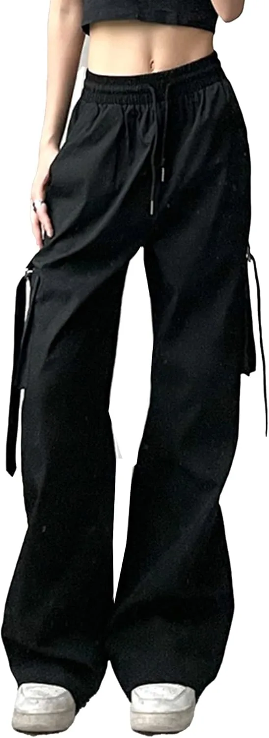 Высокие мешковатые карго-джинсы для женщин с кулиской Raboolion
Высокие мешковатые карго-джинсы для женщин с кулиской Raboolion