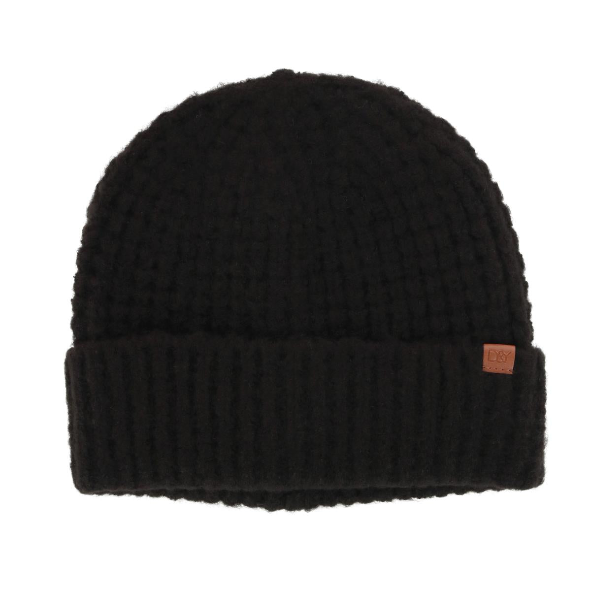 Женская зимняя шапка вафельной вязки с манжетой David & Young, черный
Женская зимняя шапка вафельной вязки с манжетой David & Young, черный