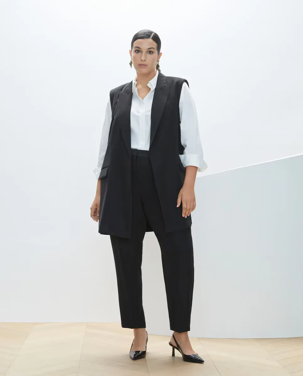 Женские полуоблегающие брюки Couchel, черный
Женские полуоблегающие брюки Couchel, черный