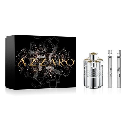 Azzaro Wanted Intense Men's Cologne Gift Set 3-Piece Holiday Set Full Size + Travel Size Fragrances Woody Aromatic Spicy Fragrance Lasting Wear Luxury Perfumes
Azzaro Wanted Intense Men's Cologne Gift Set 3-Piece Holiday Set Full Size + Travel Size Fragrances Woody Aromatic Spicy Fragrance Lasting Wear Luxury Perfumes