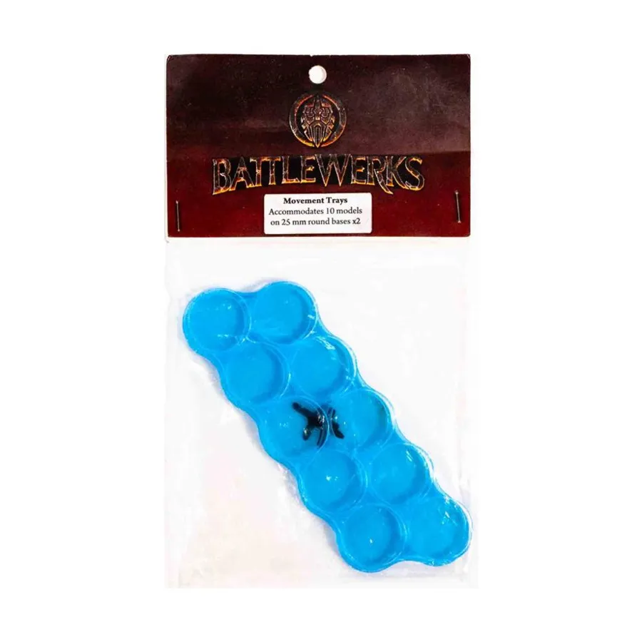 Подносы для перемещения — 10 моделей на круглых подставках диаметром 25 мм, 2 шт., Battlewerks
Подносы для перемещения — 10 моделей на круглых подставках диаметром 25 мм, 2 шт., Battlewerks