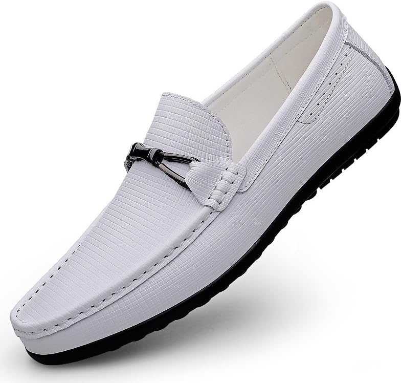 Мужские кожаные лоферы Santimon, удобные мокасины на плоской подошве, лоферы, повседневные с бантом, сардельки для мужчин, белый
Мужские кожаные лоферы Santimon, удобные мокасины на плоской подошве, лоферы, повседневные с бантом, сардельки для мужчин, белый