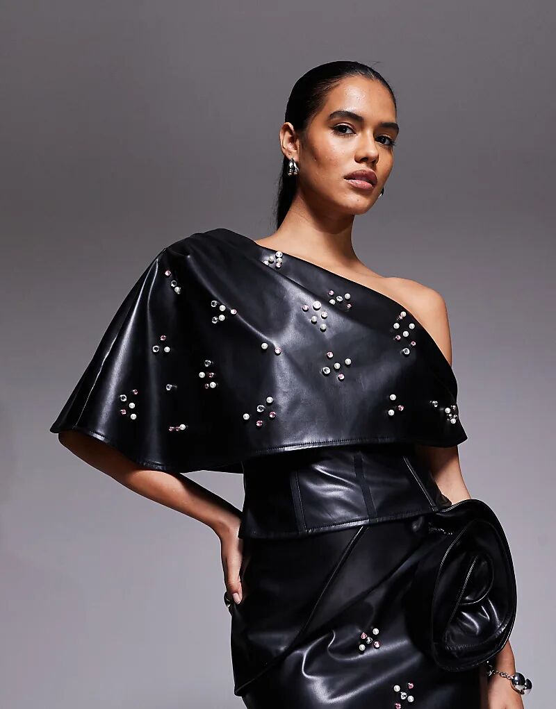 Корсетный топ ASOS LUXE из искусственной кожи с отделкой и оборкой черного цвета
Корсетный топ ASOS LUXE из искусственной кожи с отделкой и оборкой черного цвета