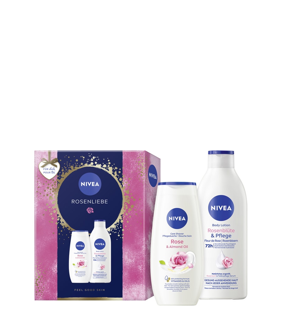 Набор для ухода за телом NIVEA Rosenliebe, 1 шт.
Набор для ухода за телом NIVEA Rosenliebe, 1 шт.
