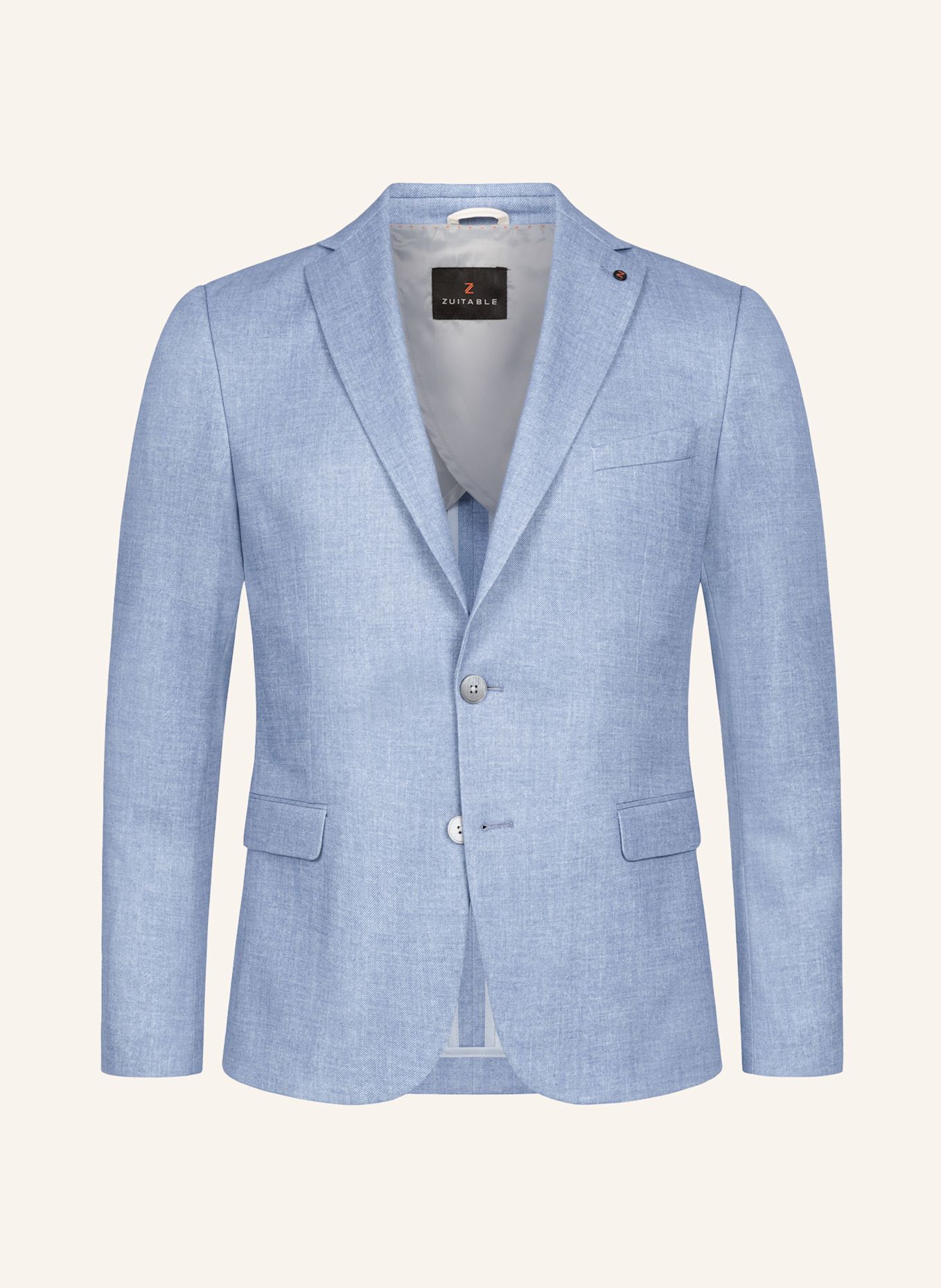 Пиджак приталенного кроя из трикотажа Dinick Zuitable, голубой 
Пиджак приталенного кроя из трикотажа Dinick Zuitable, голубой
