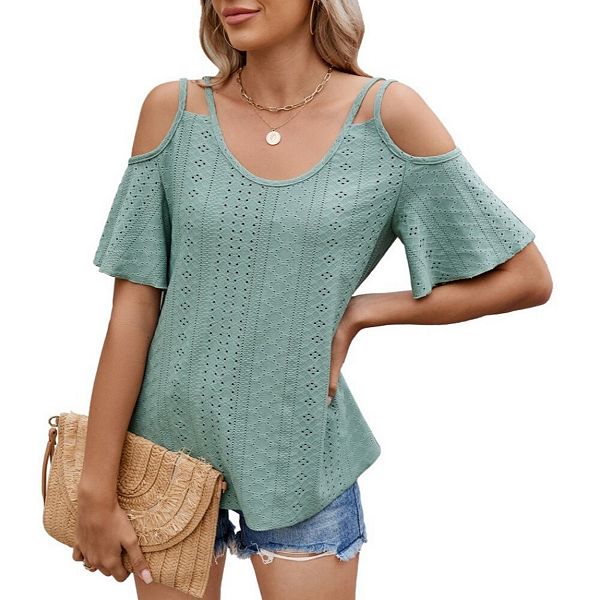Женская блузка с открытыми плечами и коротким рукавом для пляжа Yesfashion, Dark Green
Женская блузка с открытыми плечами и коротким рукавом для пляжа Yesfashion, Dark Green
