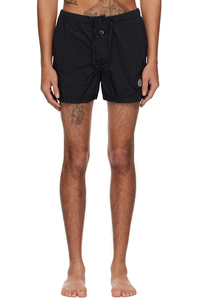 Нейлоновые плавки с металлизированным покрытием Econyl Stone Island, черный
Нейлоновые плавки с металлизированным покрытием Econyl Stone Island, черный