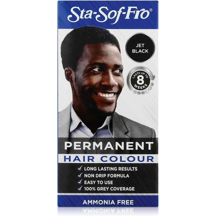Sta Sof Fro Перманентная черная краска для волос для мужчин Кремовая формула, угольно-черный цвет волос Sta-Sof-Fro 
Sta Sof Fro Перманентная черная краска для волос для мужчин Кремовая формула, угольно-черный цвет волос Sta-Sof-Fro