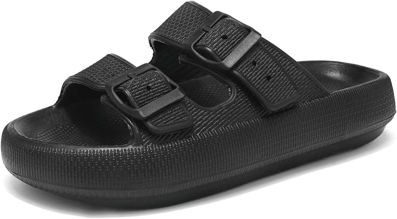 Сандалии Cloud Slides для женщин и мужчин, с мягкой подушкой для восстановления формы, домашние тапочки для душа из пены с эффектом памяти, нескользящие, удобные, быстросохнущие Haifago, черный
Сандалии Cloud Slides для женщин и мужчин, с мягкой подушкой для восстановления формы, домашние тапочки для душа из пены с эффектом памяти, нескользящие, удобные, быстросохнущие Haifago, черный