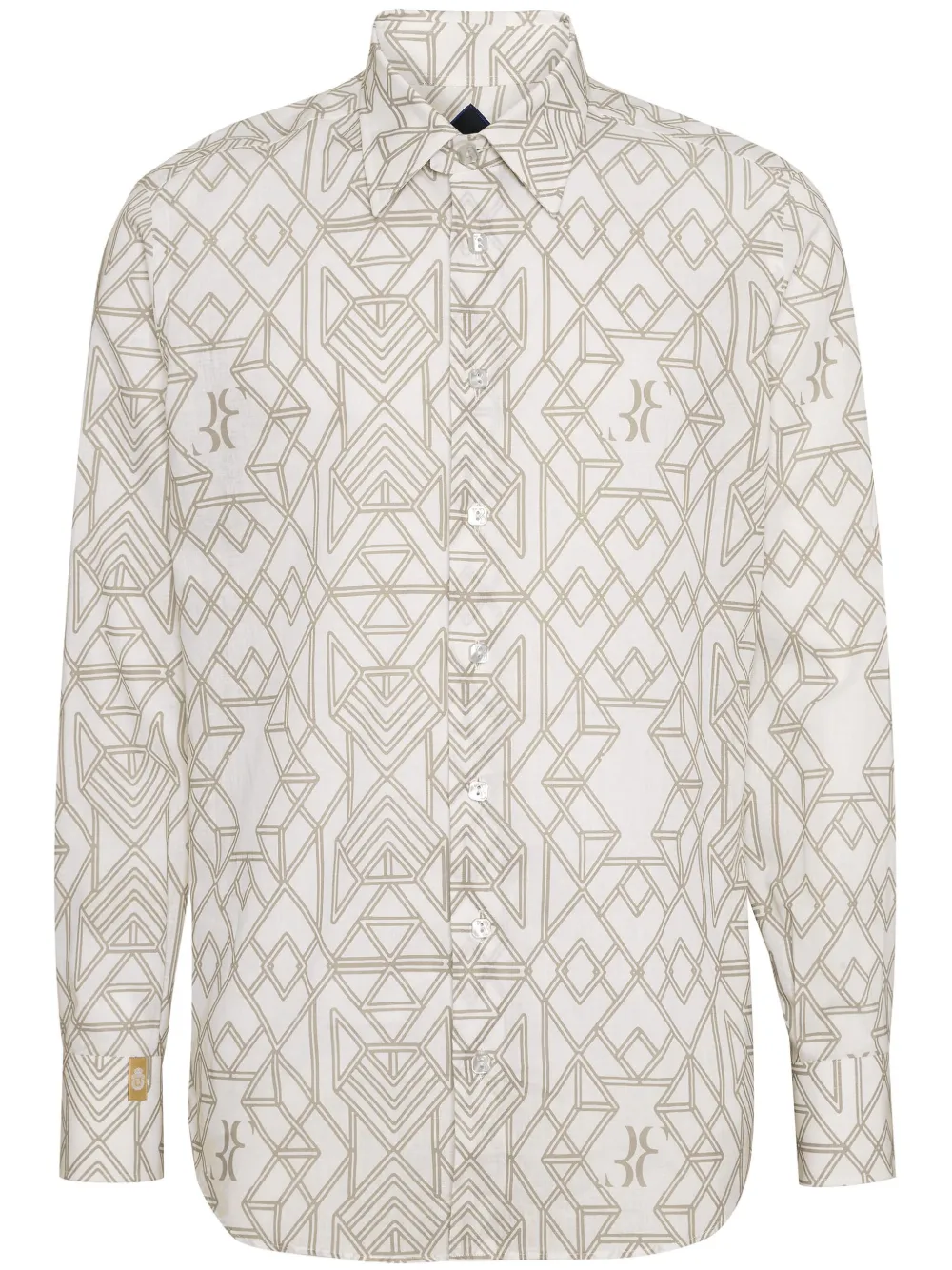 Льняная рубашка с геометричным принтом Billionaire, нейтральный
Льняная рубашка с геометричным принтом Billionaire, нейтральный