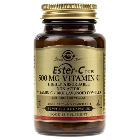 Solgar, Эстер С Плюс, 500 мг, 50 капсул