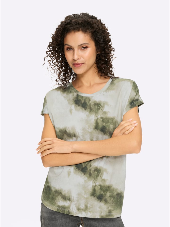 Рубашка с короткими рукавами в цвете хаки и экрю Heine
Рубашка с короткими рукавами в цвете хаки и экрю Heine