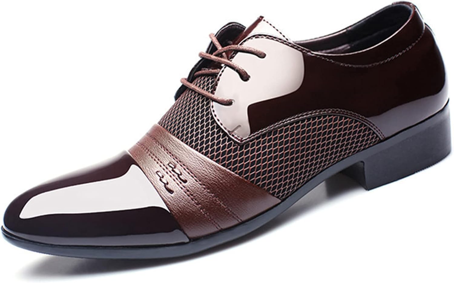 Мужские классические туфли KYOESCAI с острым носком, дышащие, с декоративной заплаткой, оксфорды на шнуровке, стильные и элегантные, коричневый
Мужские классические туфли KYOESCAI с острым носком, дышащие, с декоративной заплаткой, оксфорды на шнуровке, стильные и элегантные, коричневый