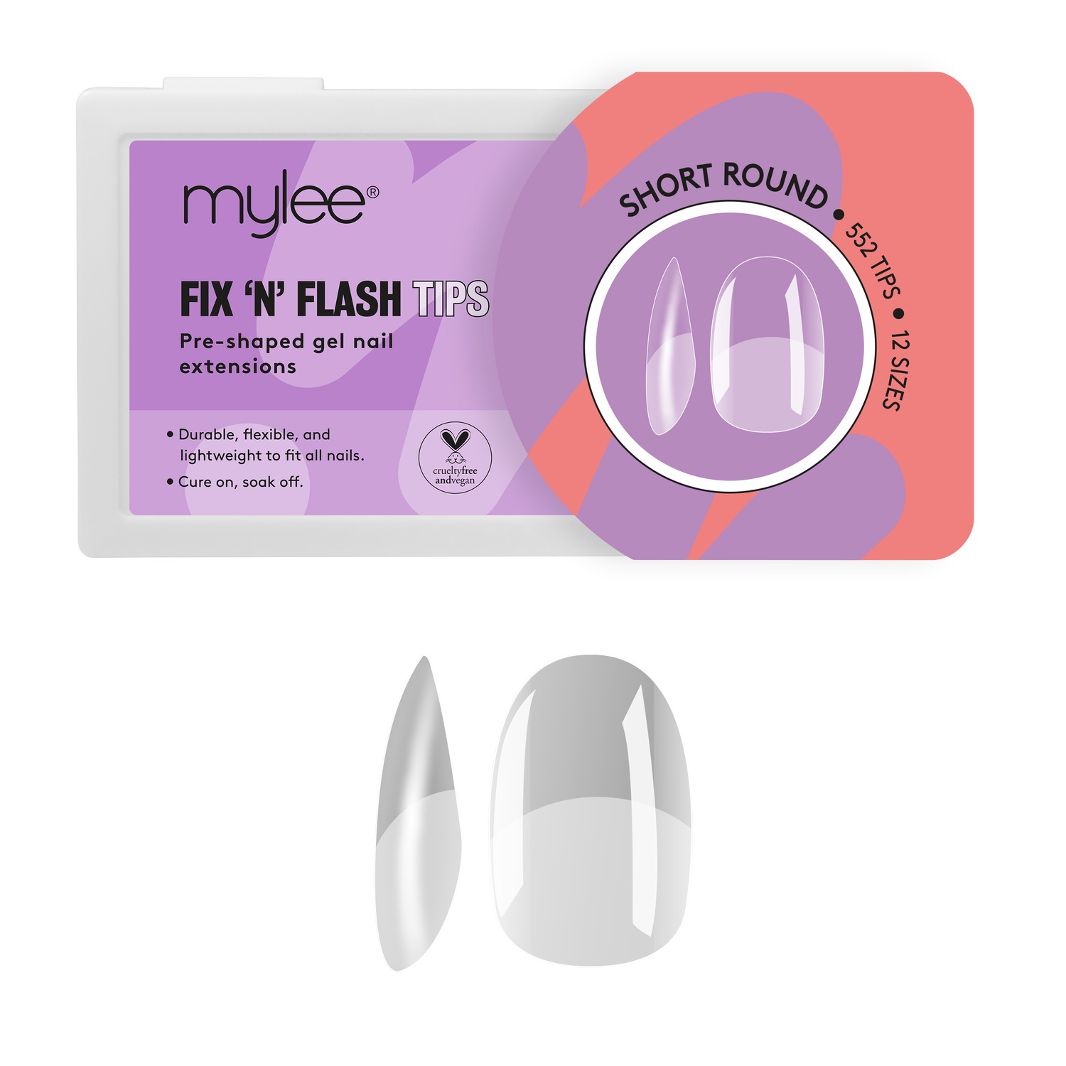 Искусственные ногти fix 'n' flash tips Mylee, short round
Искусственные ногти fix 'n' flash tips Mylee, short round