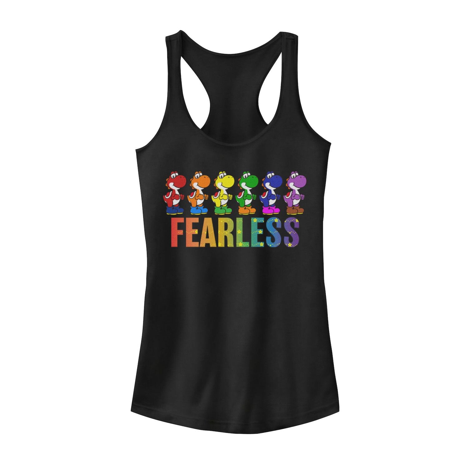 Майка для юниоров Super Mario Pride Yoshi Fearless Rainbow Line Up Licensed Character
Майка для юниоров Super Mario Pride Yoshi Fearless Rainbow Line Up Licensed Character