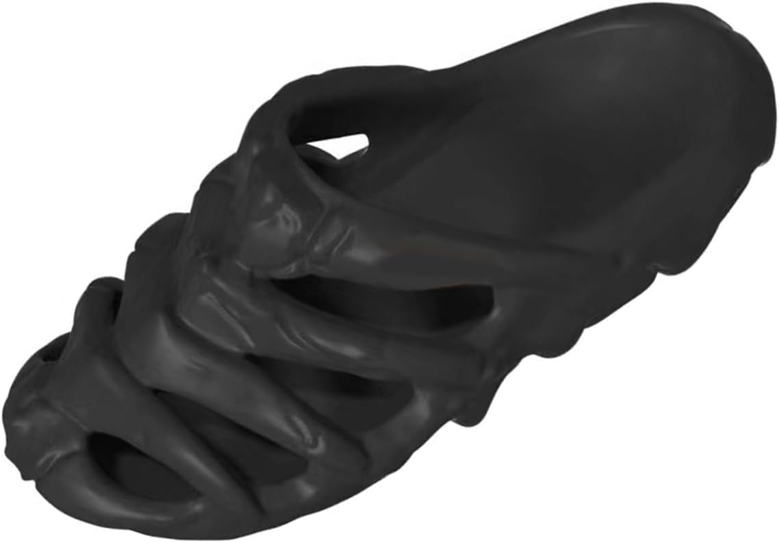 Шлепанцы Cheval Skull для женщин и мужчин, сандалии с нескользящей подошвой из EVA, скелетон, открытый носок, мягкие шлепанцы для дома и улицы, черный
Шлепанцы Cheval Skull для женщин и мужчин, сандалии с нескользящей подошвой из EVA, скелетон, открытый носок, мягкие шлепанцы для дома и улицы, черный