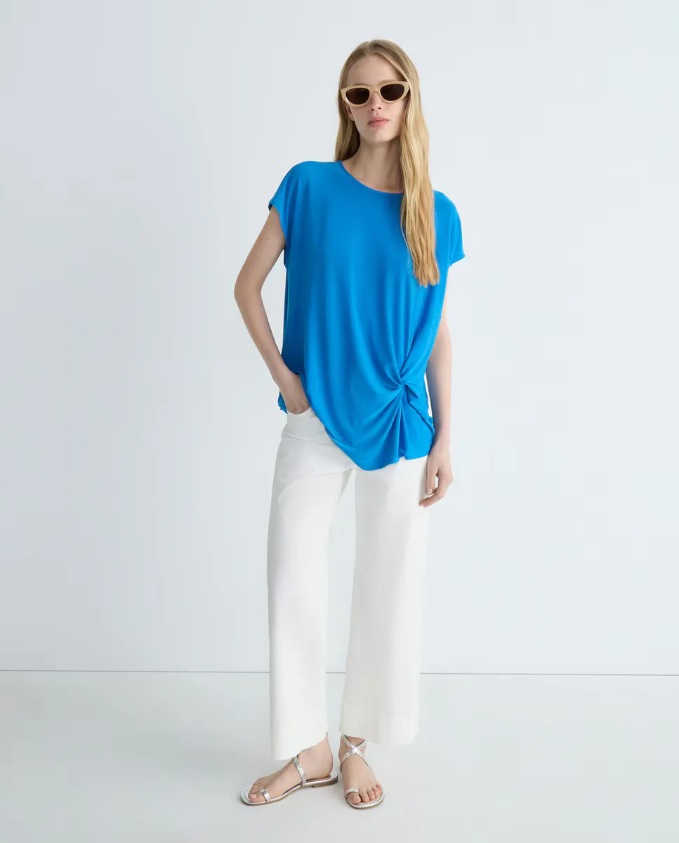 Женская футболка с круглым вырезом и коротким рукавом Blanxart, синий
Женская футболка с круглым вырезом и коротким рукавом Blanxart, синий