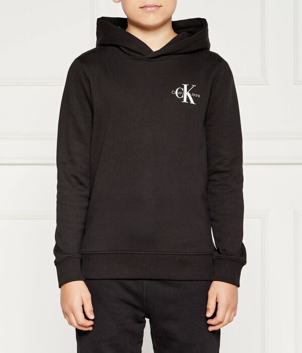 Толстовка детская Calvin Klein Jeans с капюшоном, черный 
Толстовка детская Calvin Klein Jeans с капюшоном, черный